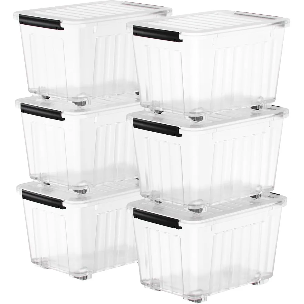 72 Quart Plastic Storage Bin, Stackable and Nestable Storage Boxes with Lids and Secure Latching Buckles, Large Storage Contain
72 Quart Plastic Storage Bin, Stackable and Nestable Storage Boxes with Lids and Secure Latching Buckles, Large Storage Contain