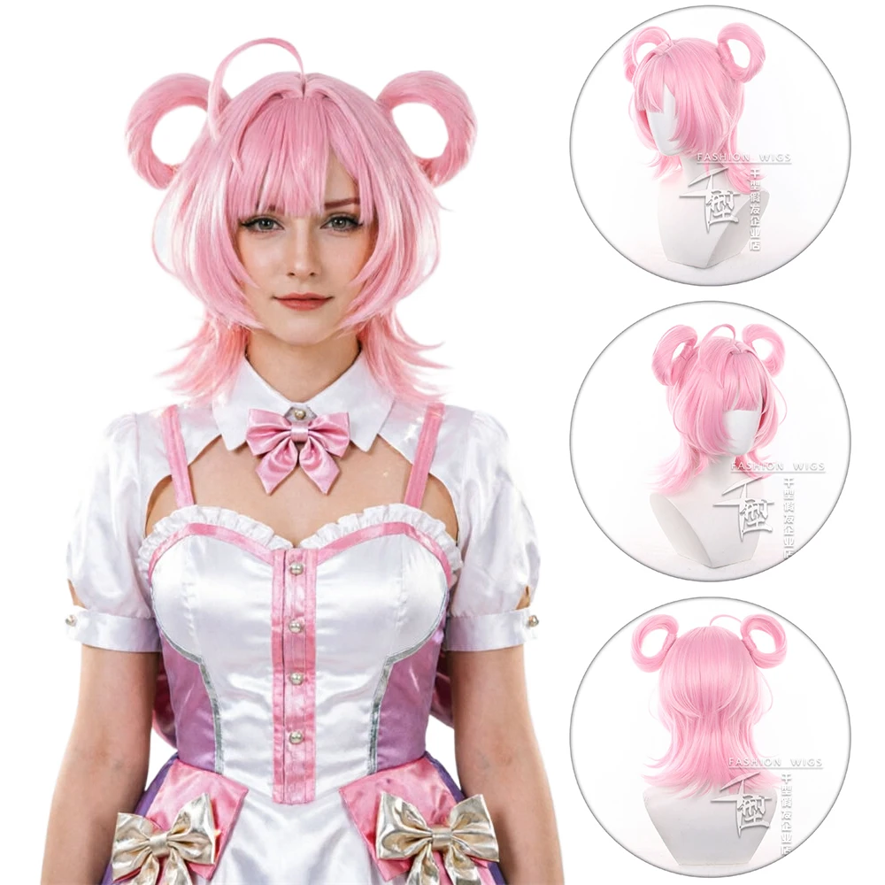 NTE Chiz Cosplay Wig Anime 40cm Pink Short Flip Wig with Ahoge Circle Heat Resistant Synthetic Hair Peluca For Halloween Party
NTE Chiz Cosplay Wig Anime 40cm Pink Short Flip Wig with Ahoge Circle Heat Resistant Synthetic Hair Peluca For Halloween Party