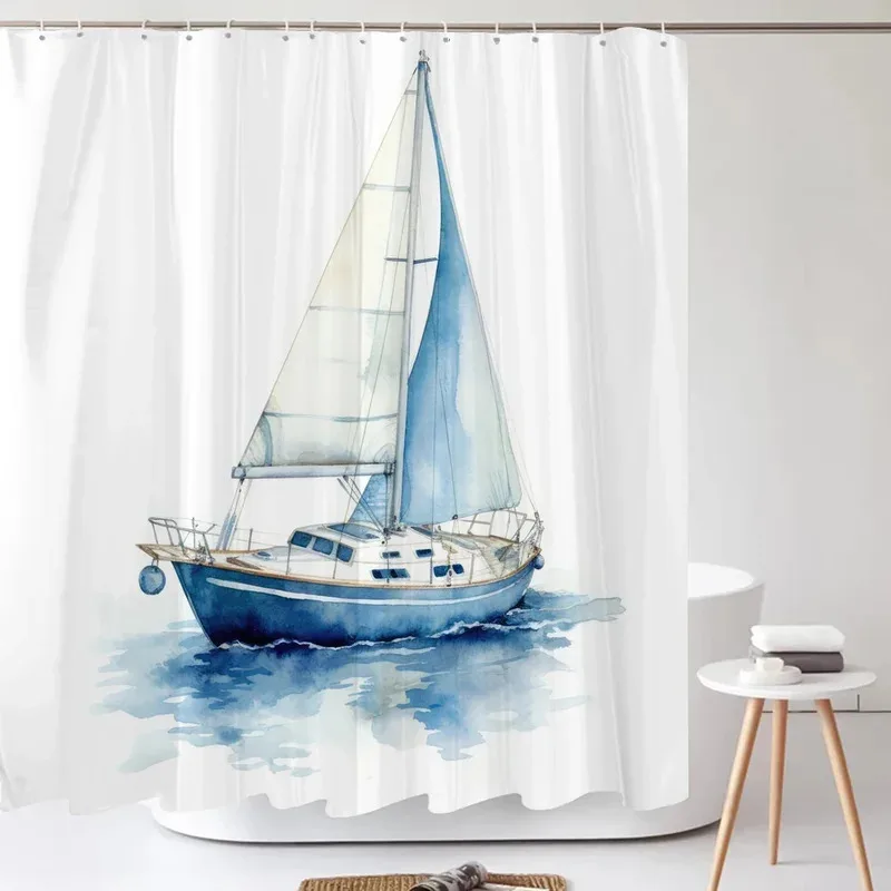 JHB23Nordic style Ocean Sailboat Print Fabric Waterproof Shower Curtain with Hooks For Bathtub Bathroom Screens Home Decor W9Kj(
JHB23Nordic style Ocean Sailboat Print Fabric Waterproof Shower Curtain with Hooks For Bathtub Bathroom Screens Home Decor W9Kj(