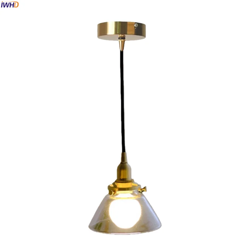IWHD 4W Small LED Pendant Lamps Living Room Decoration Bedroom Reading Copper Glass Wabi Sabi Vintage Hanging Light Luminaire
IWHD 4W Small LED Pendant Lamps Living Room Decoration Bedroom Reading Copper Glass Wabi Sabi Vintage Hanging Light Luminaire