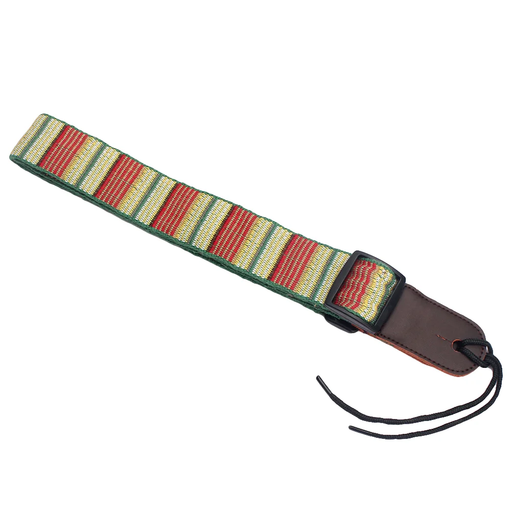 1pc Colorful Stripe Pattern Electric Guitar Strap Woven Fabrics Ends Strap for Guitar Bass (Green)
1pc Colorful Stripe Pattern Electric Guitar Strap Woven Fabrics Ends Strap for Guitar Bass (Green)