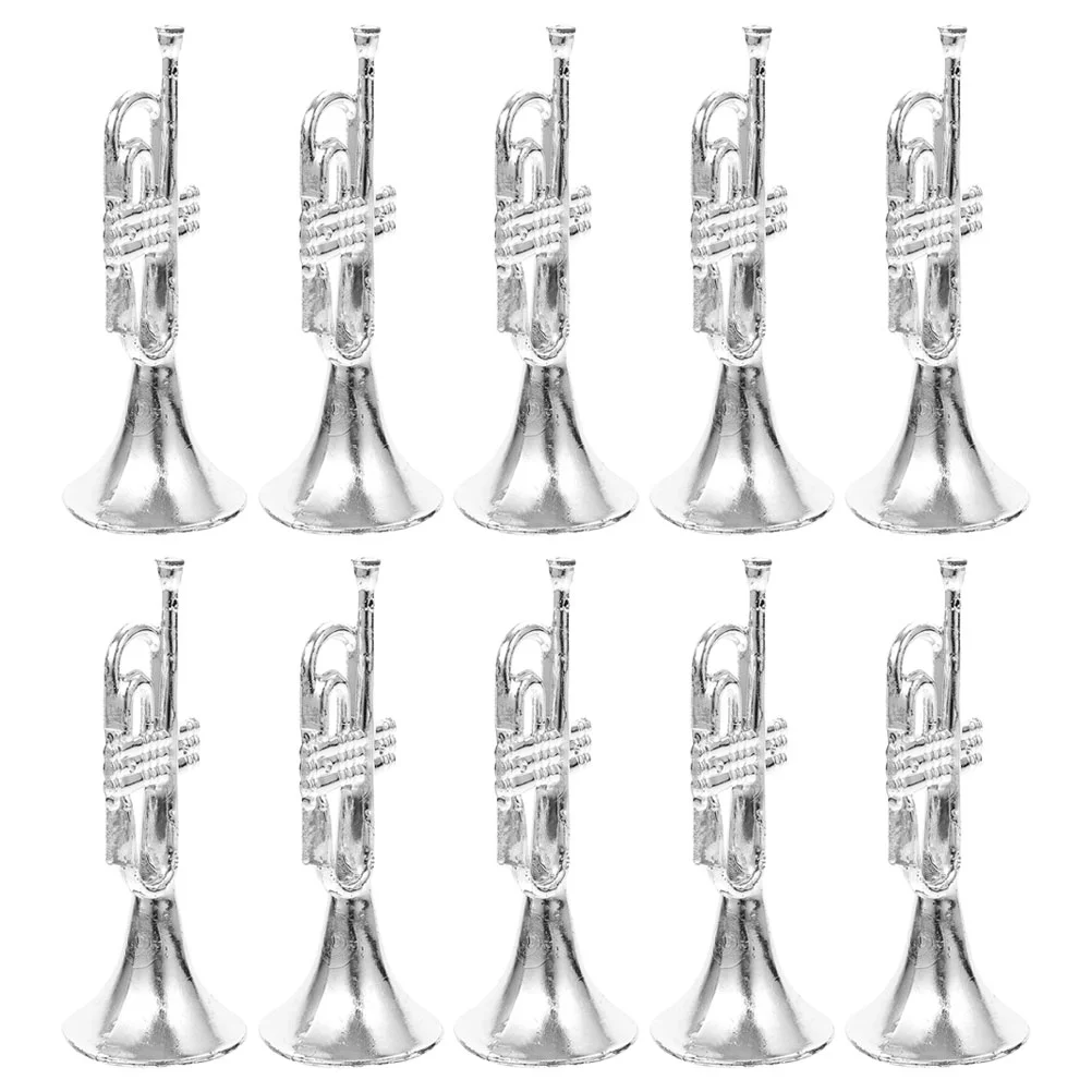 10 Pcs Musical Instrument Model Trumpet Modeling Craft Horn Lifelike Plastic Mini Decor Accessories
10 Pcs Musical Instrument Model Trumpet Modeling Craft Horn Lifelike Plastic Mini Decor Accessories