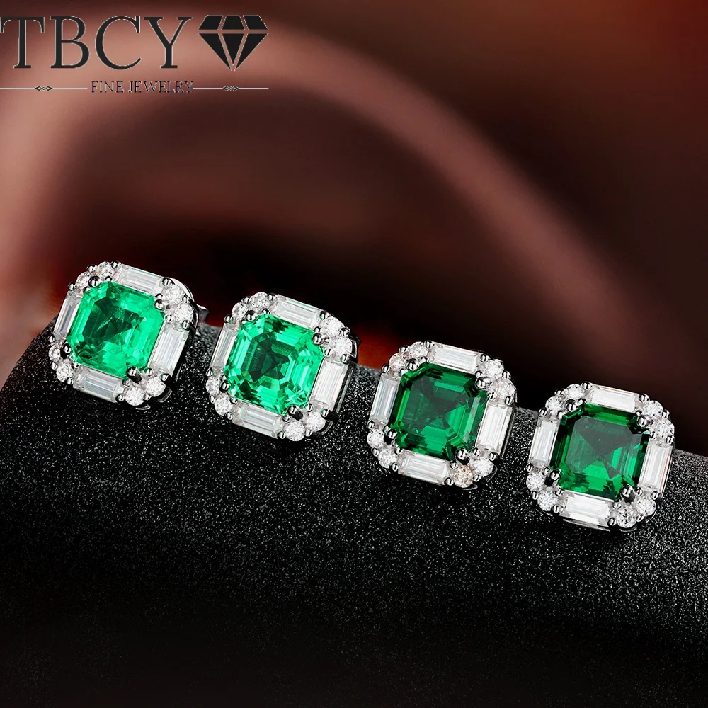 TBCYD Asscher Cut Moissanite Halo Stud Earrings 6 Stones with Round Accents S925 Sterling Silver White Gold Plated Fine Jewelry
TBCYD Asscher Cut Moissanite Halo Stud Earrings 6 Stones with Round Accents S925 Sterling Silver White Gold Plated Fine Jewelry