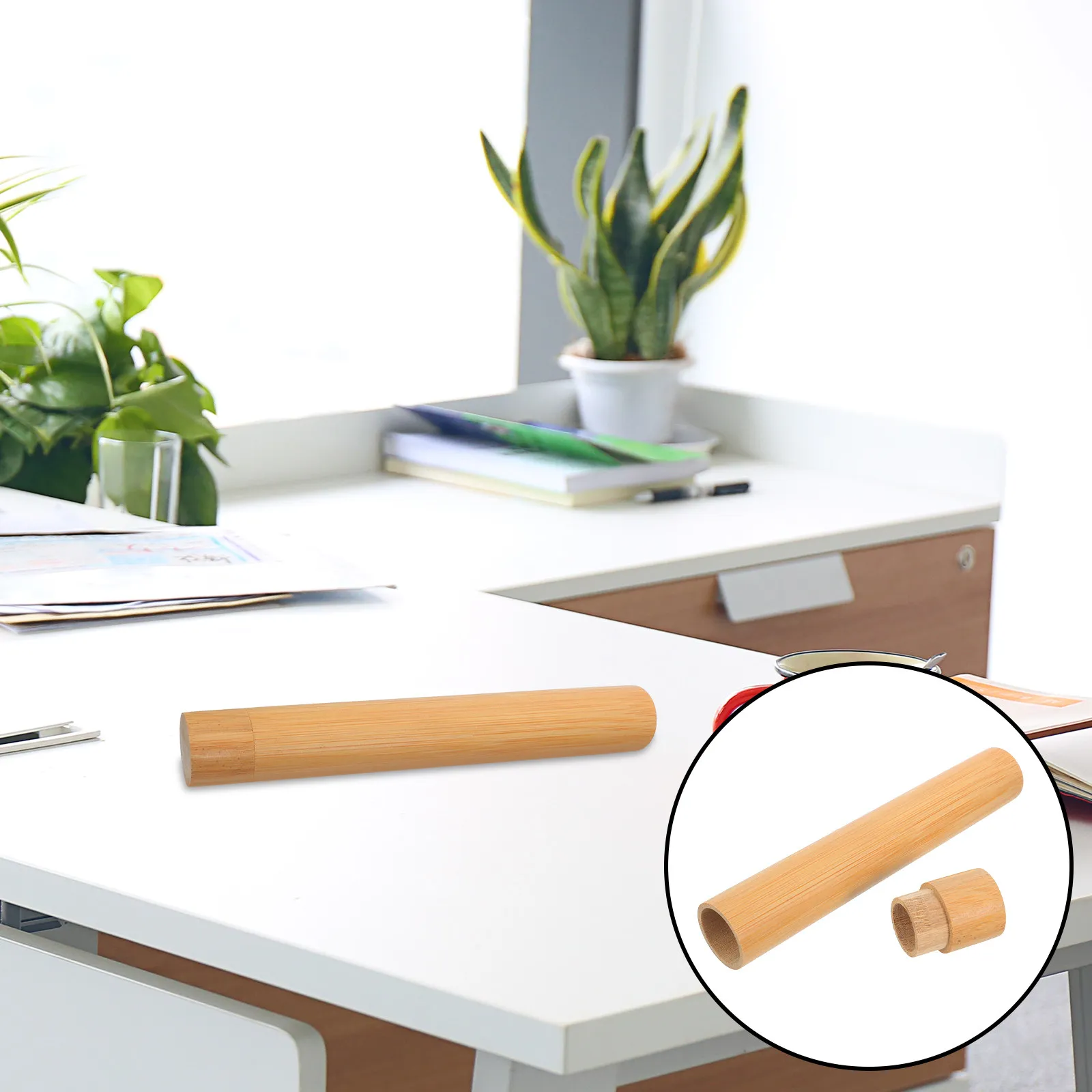 8.27 Inch Bamboo Mailing Tube with Rotary Caps Heavy Duty Crush Proof Certificate Storage Tube for Passports Diplomas Contracts
8.27 Inch Bamboo Mailing Tube with Rotary Caps Heavy Duty Crush Proof Certificate Storage Tube for Passports Diplomas Contracts