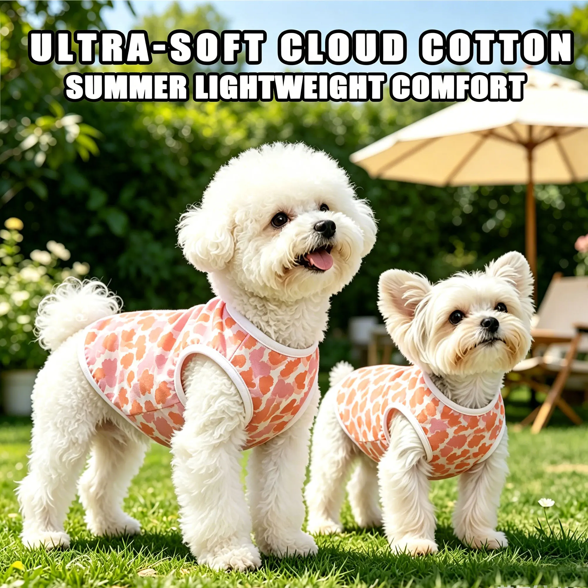 Ultra-Thin Breathable Pet Vest Print Floral Sleeveless Soft Lightweight Summer Clothes T-Shirt for Dogs & Cats
Ultra-Thin Breathable Pet Vest Print Floral Sleeveless Soft Lightweight Summer Clothes T-Shirt for Dogs & Cats