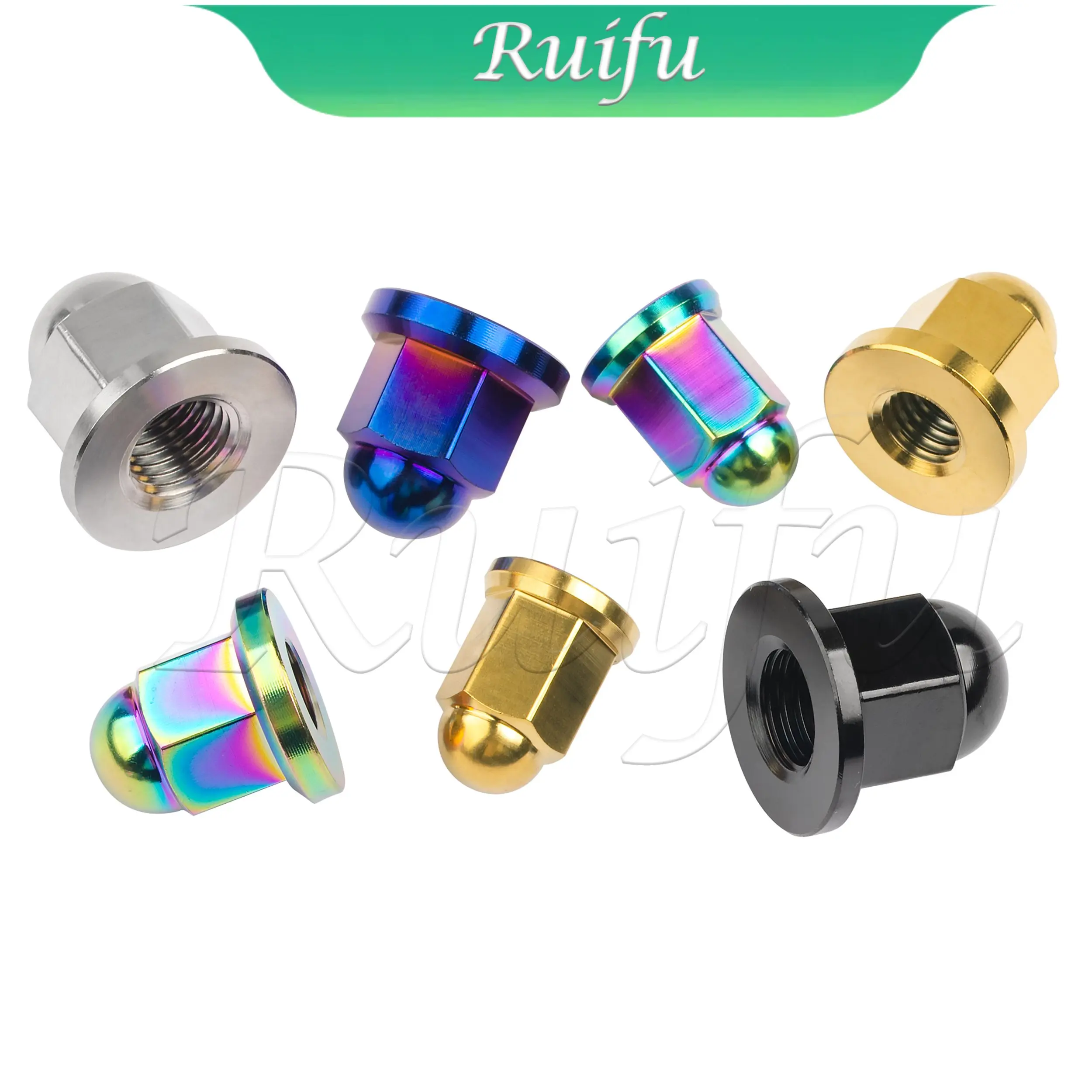 Ruifu Titanium 2PCS Ti Nut M6 Pitch 1.0mm M8/M10 Pitch 1.25mm Dome Head Flange Locking Nuts for Bicycle Motorcycle Car
Ruifu Titanium 2PCS Ti Nut M6 Pitch 1.0mm M8/M10 Pitch 1.25mm Dome Head Flange Locking Nuts for Bicycle Motorcycle Car