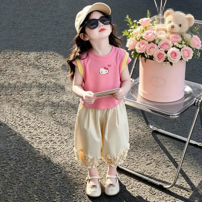 Girl's Doll Collar Short Sleeved Pants Set Girl's Lapel T-Shirt Summer New Item Children's Korean Soft Fashionable Two-Piece Set
Girl's Doll Collar Short Sleeved Pants Set Girl's Lapel T-Shirt Summer New Item Children's Korean Soft Fashionable Two-Piece Set