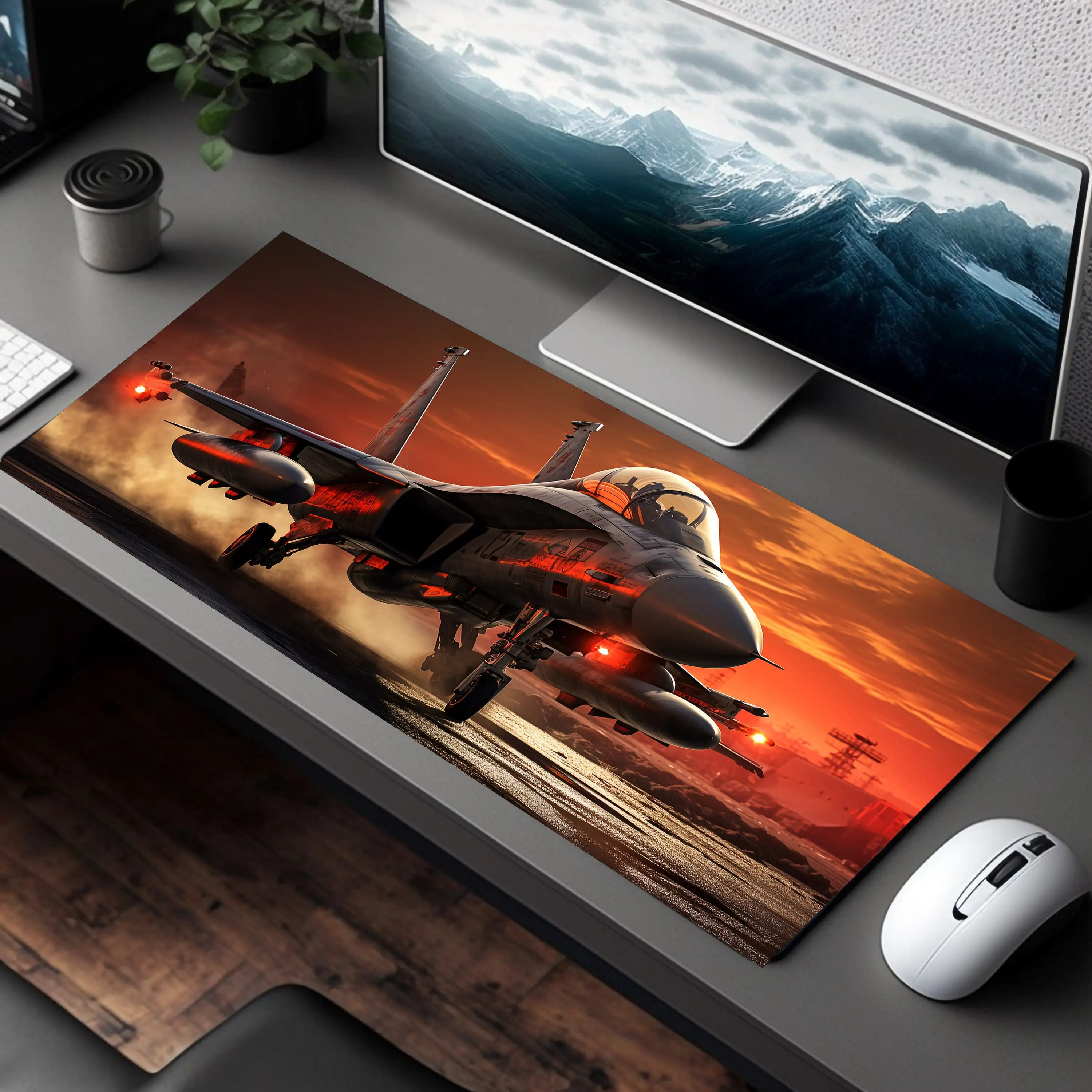 Gaming Desk Mats with Military Fighter Jets Landing At The Airport,jet Mouse Pads,military Desk Pads,perfect Gifts for Comrades.
Gaming Desk Mats with Military Fighter Jets Landing At The Airport,jet Mouse Pads,military Desk Pads,perfect Gifts for Comrades.