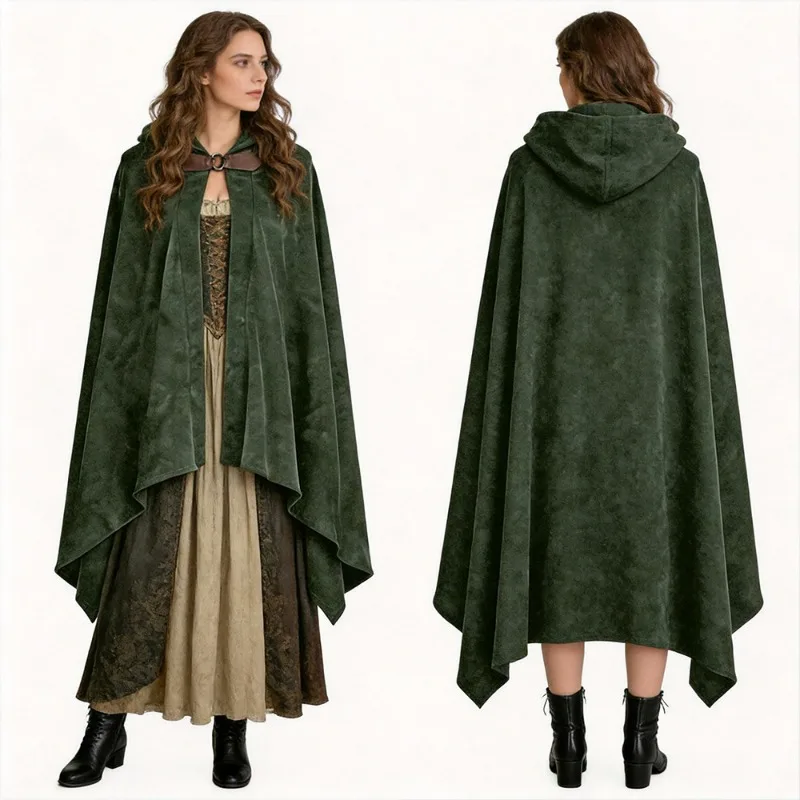 2026 Elf Knight Short Cloak Cosplay Halloween Wizard Suede Cape Men's Velvet Hooded Cloak Renaissance Period Cosplay Costume
2026 Elf Knight Short Cloak Cosplay Halloween Wizard Suede Cape Men's Velvet Hooded Cloak Renaissance Period Cosplay Costume