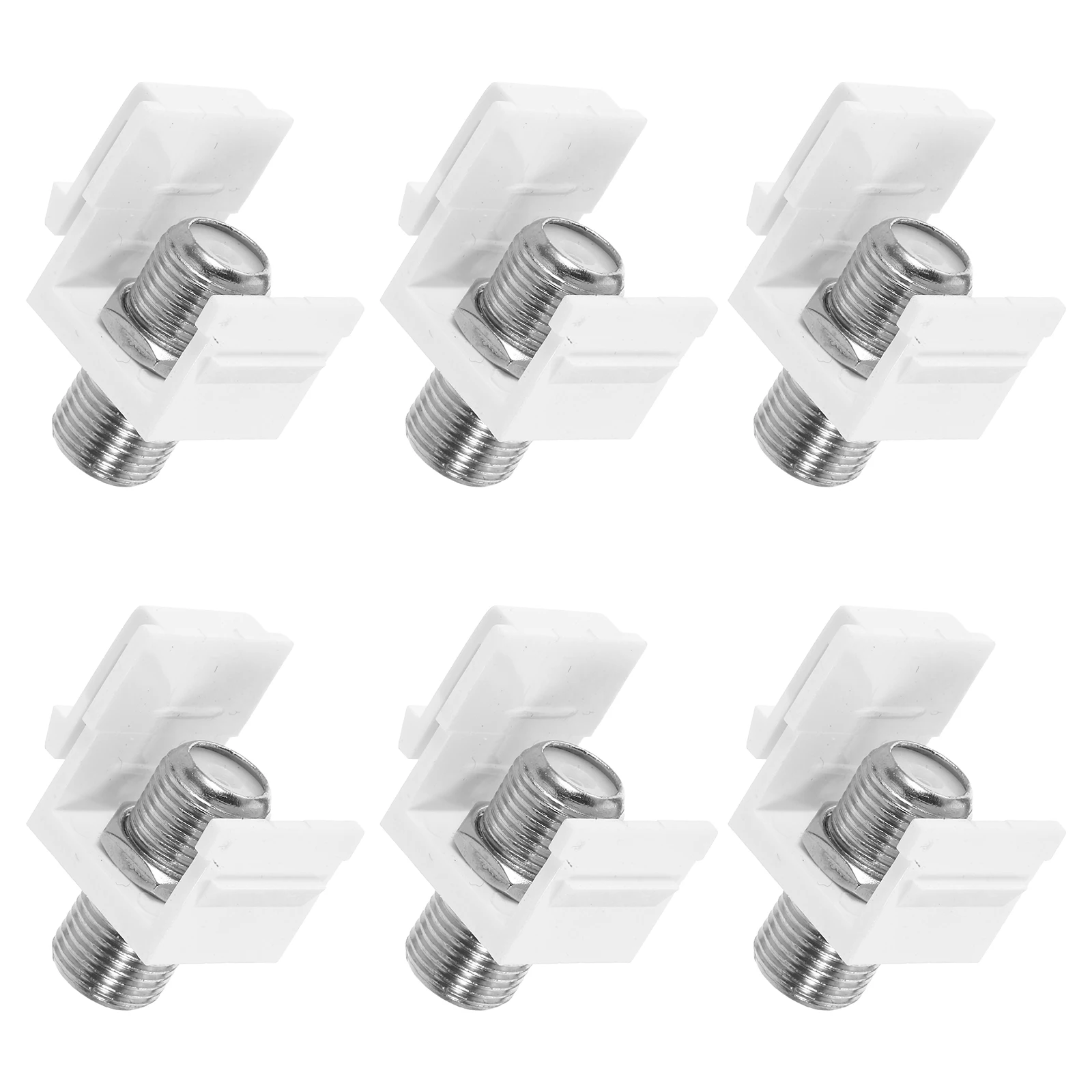 6 Pcs Connector F Type Female White Core Cable Accessories RG6 Inserts Antenna Stable Signal Easy Install 
6 Pcs Connector F Type Female White Core Cable Accessories RG6 Inserts Antenna Stable Signal Easy Install