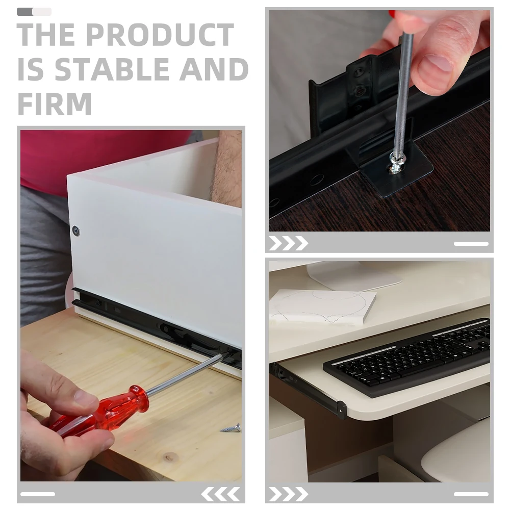 Keyboard Rails 27 Inches Wide Heavy Duty Drawer Runners Full Extension Slides Stable Office Table Computer Desk Notebook 
Keyboard Rails 27 Inches Wide Heavy Duty Drawer Runners Full Extension Slides Stable Office Table Computer Desk Notebook