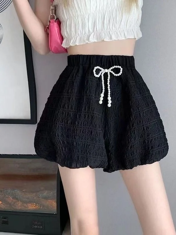 High Waist Loose Fit Summer Women's Shorts Lantern Style Casual Pants Wide Leg Slimming Design Comfortable Lightweight
High Waist Loose Fit Summer Women's Shorts Lantern Style Casual Pants Wide Leg Slimming Design Comfortable Lightweight