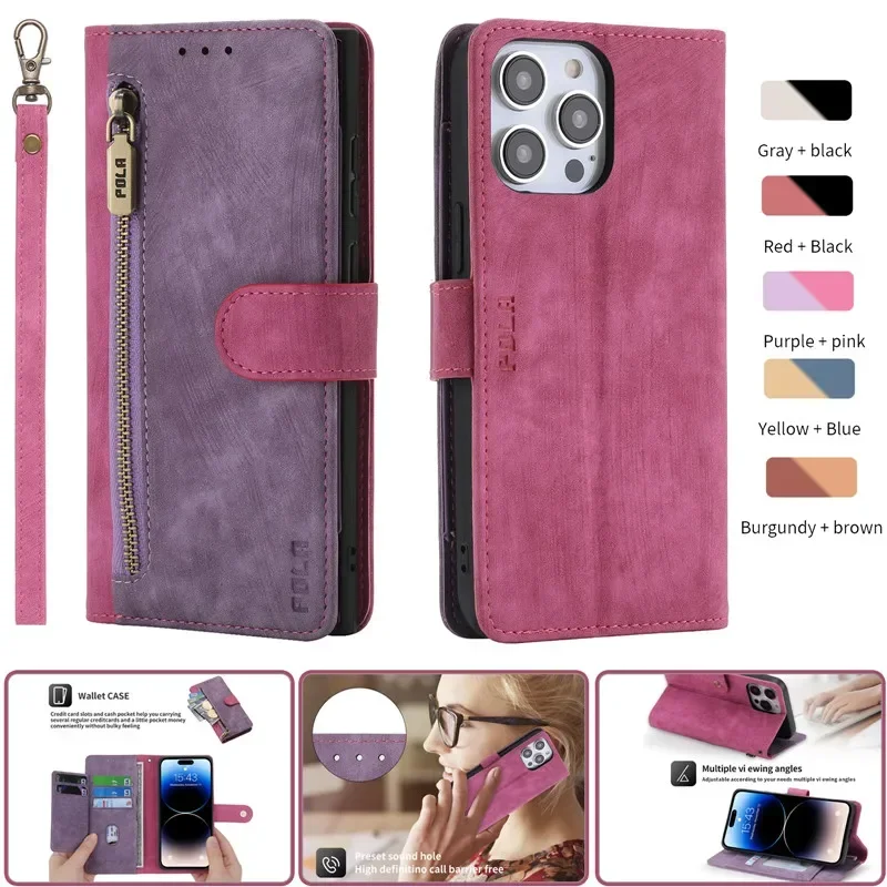 Leather Flip Holder Phone Case For iPhone 14 13 12 11 Pro XR XS Max SE 2022 8 7 6 6S Plus Shockproof Wallet Card Slot Cover Etui
Leather Flip Holder Phone Case For iPhone 14 13 12 11 Pro XR XS Max SE 2022 8 7 6 6S Plus Shockproof Wallet Card Slot Cover Etui