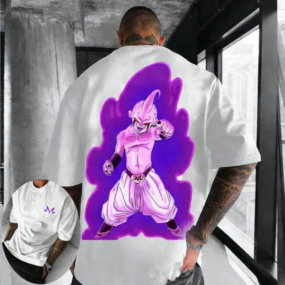 Dragon Ball Z Men's and Women's T-shirt Majin Buu Anime Tee Summer Boy's Short Sleeves Personality Parent-child Outfits
Dragon Ball Z Men's and Women's T-shirt Majin Buu Anime Tee Summer Boy's Short Sleeves Personality Parent-child Outfits