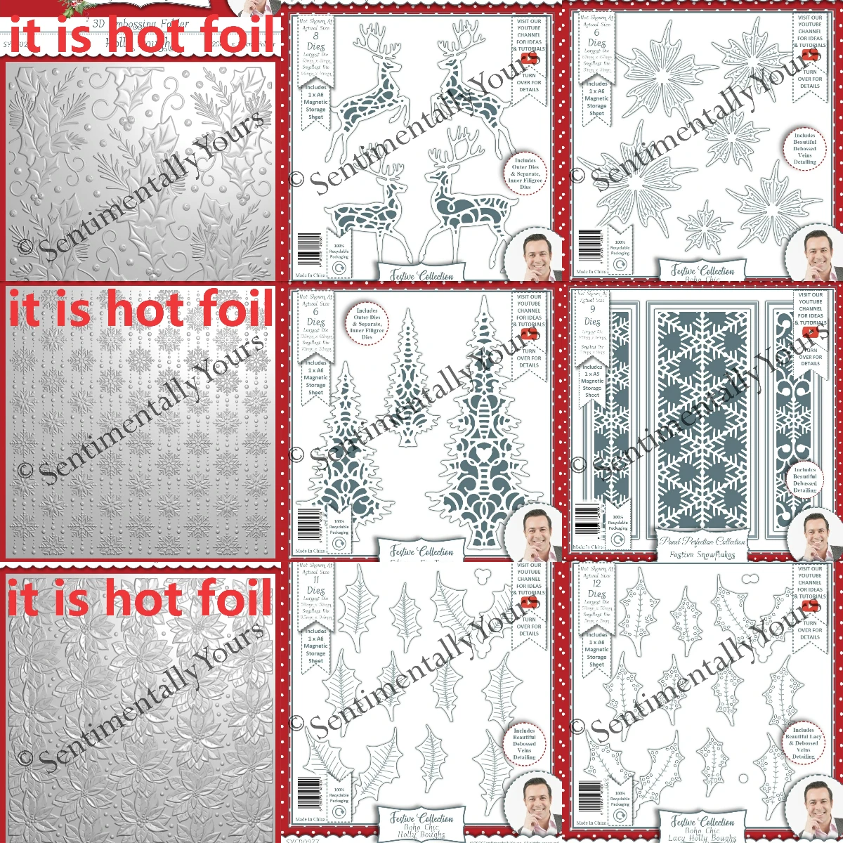 Sentimentally Yours Panel Perfection Collection - Festive Snowflakes Dies For Scrapbook Diary Decoration Embossing Template DIY
Sentimentally Yours Panel Perfection Collection - Festive Snowflakes Dies For Scrapbook Diary Decoration Embossing Template DIY
