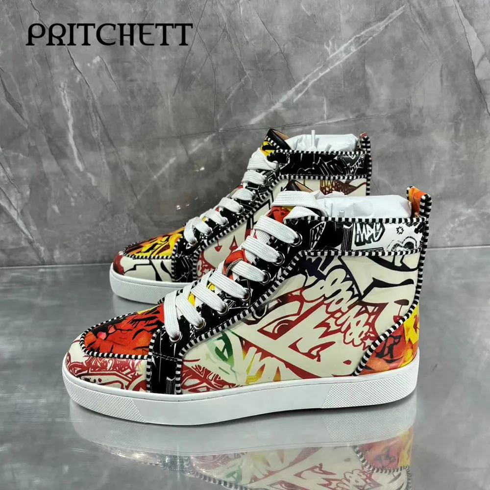 Colorful Printed Lace-Up Shoes with Round Toe and Ankle Length Fashionable Men's Shoes with Large Size and Comfortable Shoes
Colorful Printed Lace-Up Shoes with Round Toe and Ankle Length Fashionable Men's Shoes with Large Size and Comfortable Shoes