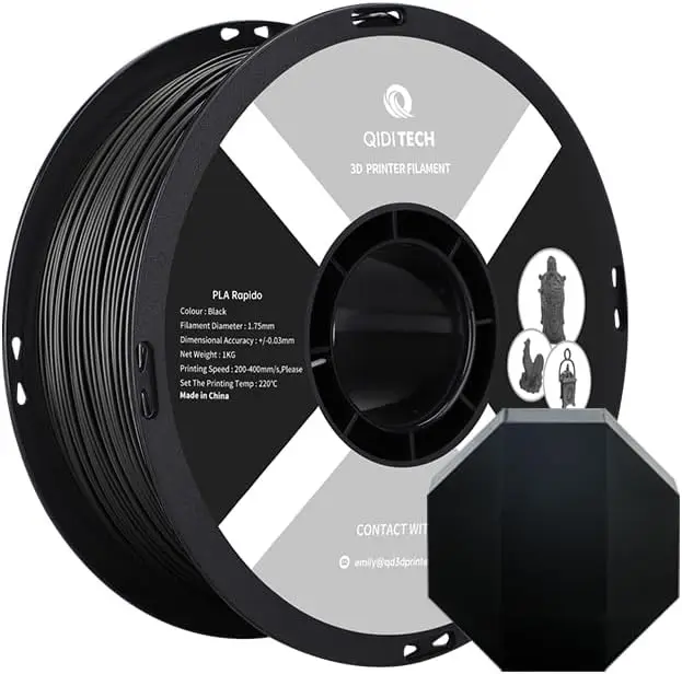 High-Speed PLA Filament 1.75mm, 400mm/s Printing, 1KG Spool, Black, for Most FDM Printers
High-Speed PLA Filament 1.75mm, 400mm/s Printing, 1KG Spool, Black, for Most FDM Printers