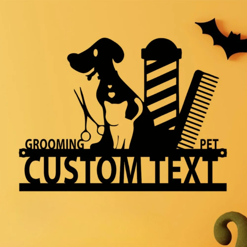 Unique Custom Pet Grooming Salon Metal Sign Featuring Personalized Stylist Name Suited for Vintage Home Pet Shop Wall
Unique Custom Pet Grooming Salon Metal Sign Featuring Personalized Stylist Name Suited for Vintage Home Pet Shop Wall