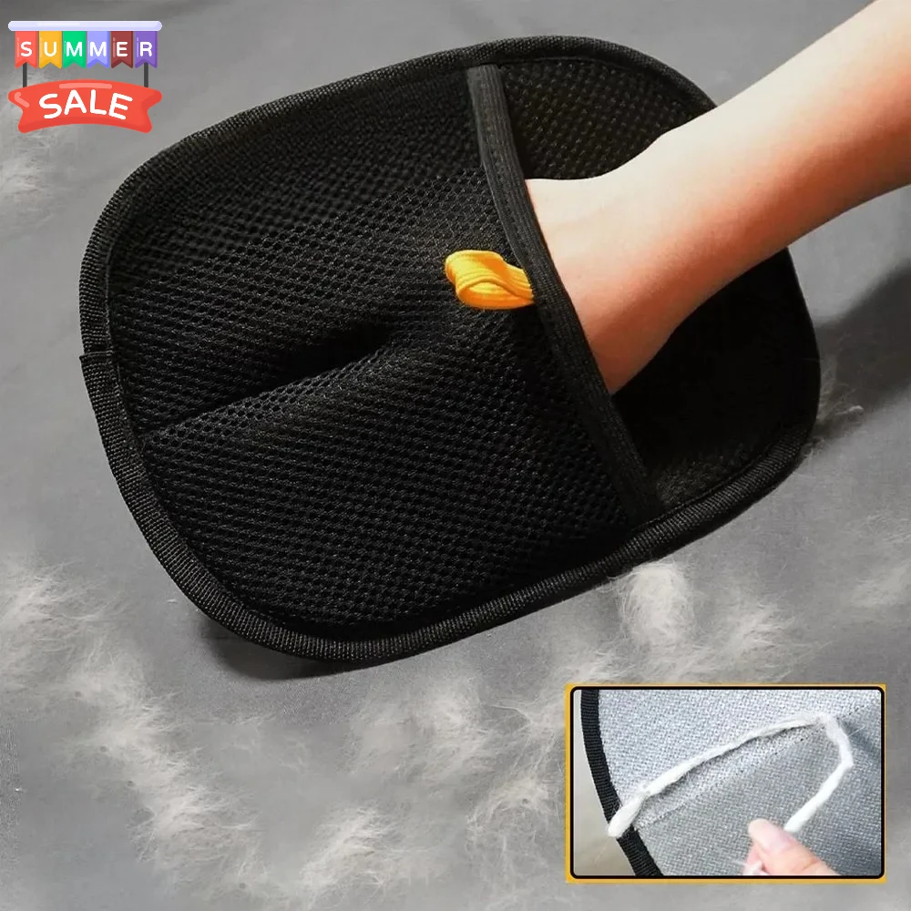 Static Pet Hair Removal Gloves - Grooming & Deshedding Gloves for Dogs Cats - Works on Sofa Carpet Clothes - Multi-Surface Brush
Static Pet Hair Removal Gloves - Grooming & Deshedding Gloves for Dogs Cats - Works on Sofa Carpet Clothes - Multi-Surface Brush