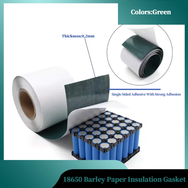 18650 Battery Insulation Gasket - High Temp Barley Paper Isolator Pads with Adhesive for Li-ion Cell Repair 1/3/5M Self-Adhesive
18650 Battery Insulation Gasket - High Temp Barley Paper Isolator Pads with Adhesive for Li-ion Cell Repair 1/3/5M Self-Adhesive