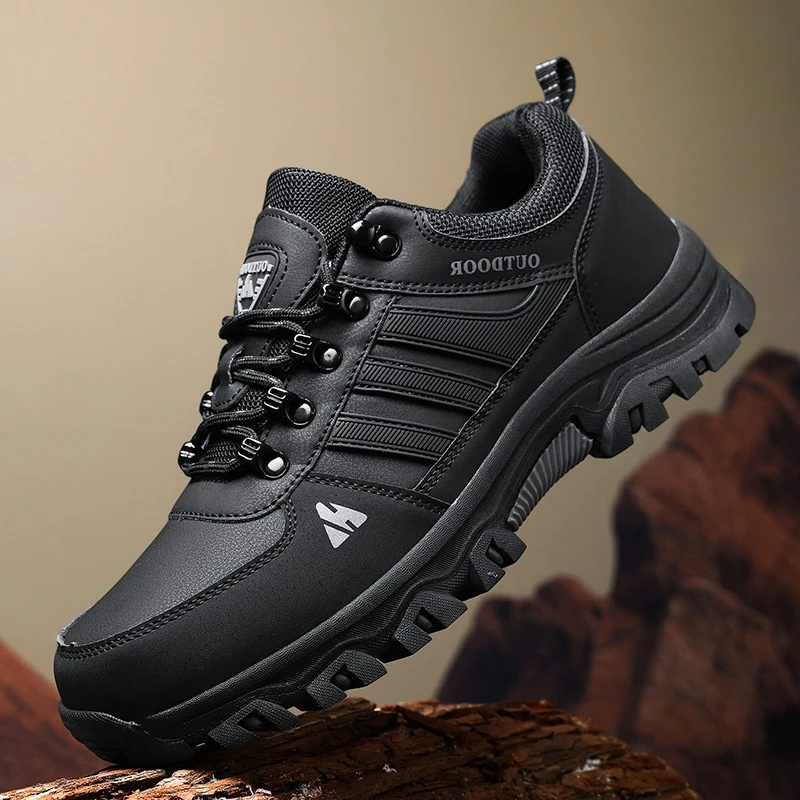 Men's Hiking Shoes PU Leather Waterproof Outdoor Mountain Climbing Shoes Anti-slip Wear-resistant Trail Running Sneakers for Men
Men's Hiking Shoes PU Leather Waterproof Outdoor Mountain Climbing Shoes Anti-slip Wear-resistant Trail Running Sneakers for Men