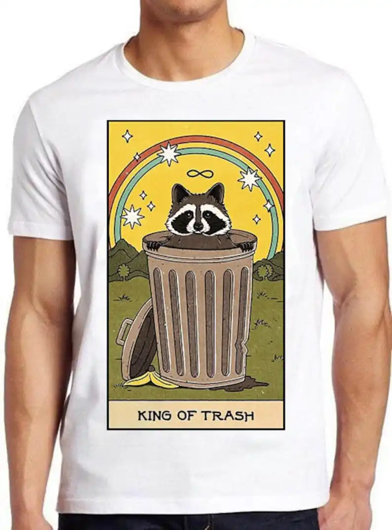 King Of Trash Raccoon Tarot Card Meme Gamer Cool Cult Movie Music Gift Tee T Shirt 822
King Of Trash Raccoon Tarot Card Meme Gamer Cool Cult Movie Music Gift Tee T Shirt 822