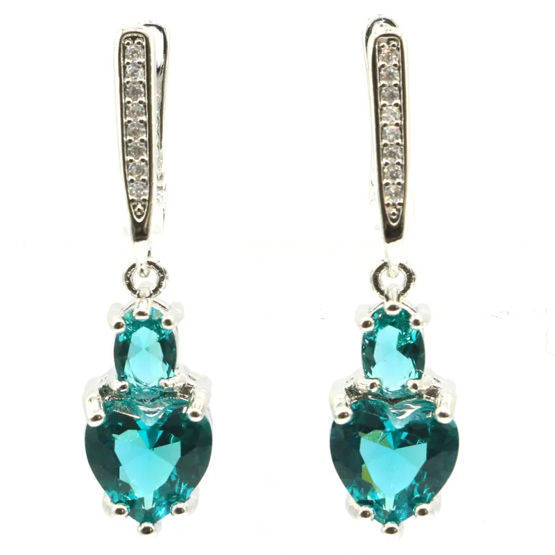Buy 4 Get 1 Free 34x8mm Created Heart Shape Blood Ruby Tanzanite Aquamarine Rhodolite Garnet CZ Ladies Silver plated Earrings
Buy 4 Get 1 Free 34x8mm Created Heart Shape Blood Ruby Tanzanite Aquamarine Rhodolite Garnet CZ Ladies Silver plated Earrings