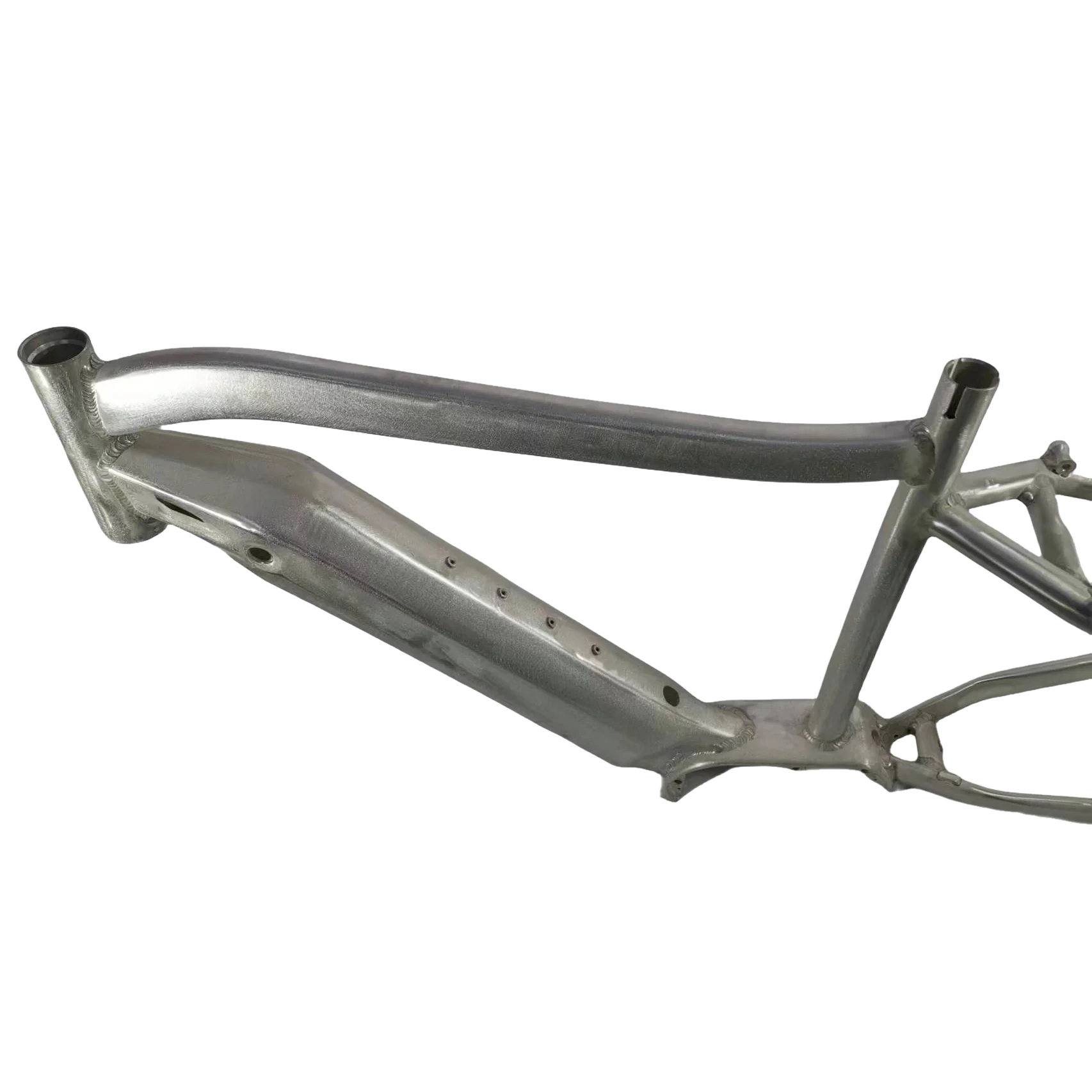 26" Four-link Full Suspension 6061 Aluminum Fat Tire E-MTB Frame, Gloss Mid Drive with Battery Box
26" Four-link Full Suspension 6061 Aluminum Fat Tire E-MTB Frame, Gloss Mid Drive with Battery Box