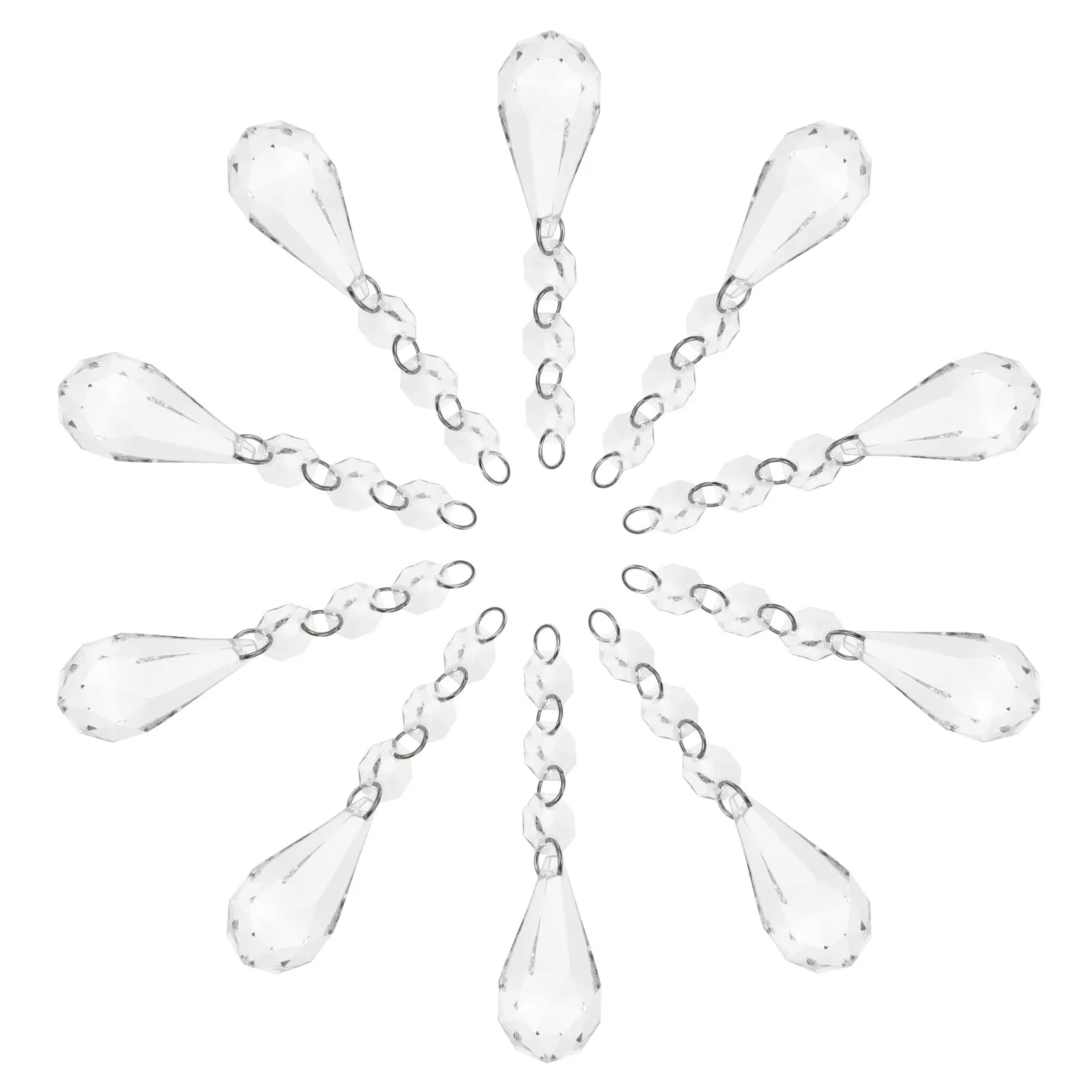20 Pcs Crystal Beads Clear Octagonal Hanging Decor Ch eliers Branches Plastic Curtains DIY Bead Chain Home Accessories
20 Pcs Crystal Beads Clear Octagonal Hanging Decor Ch eliers Branches Plastic Curtains DIY Bead Chain Home Accessories