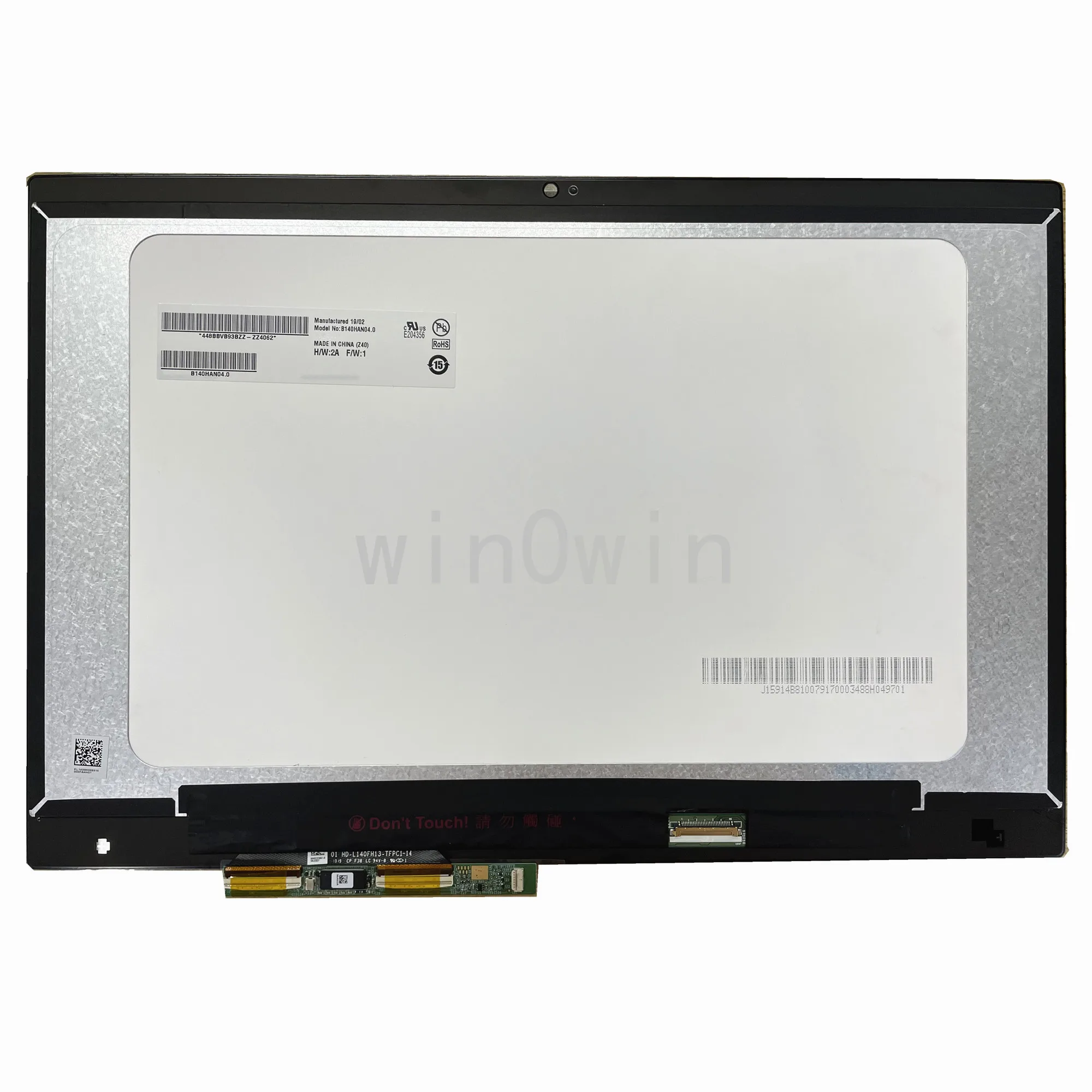 B140HAN04.0 14.0''FHD Laptop LCD Touch Screen Digitizer Assembly For Acer SF314 SF314-53 No frame 01HD-L140FH13-TFPC1-14
B140HAN04.0 14.0''FHD Laptop LCD Touch Screen Digitizer Assembly For Acer SF314 SF314-53 No frame 01HD-L140FH13-TFPC1-14