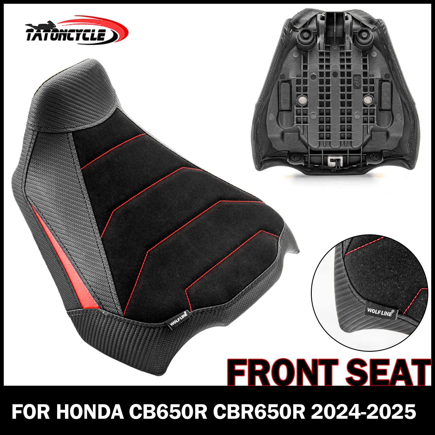Motorcycle Front Solo Seat Sitting Cushion for HONDA CB650R CBR650R 2024 2025 Driver Passenger PU Leather Comfort Single Seat
Motorcycle Front Solo Seat Sitting Cushion for HONDA CB650R CBR650R 2024 2025 Driver Passenger PU Leather Comfort Single Seat