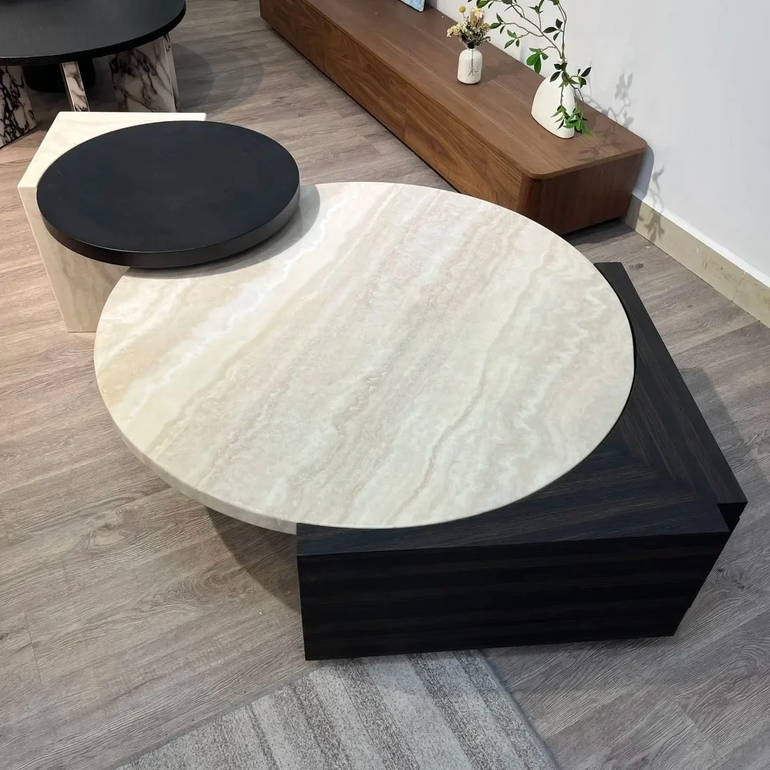 Мраморный журнальный столик, комбинация травертина, декоративная поверхность, гостиная из массива дерева, большая и маленькая комбинированная вилла R
Мраморный журнальный столик, комбинация травертина, декоративная поверхность, гостиная из массива дерева, большая и маленькая комбинированная вилла R