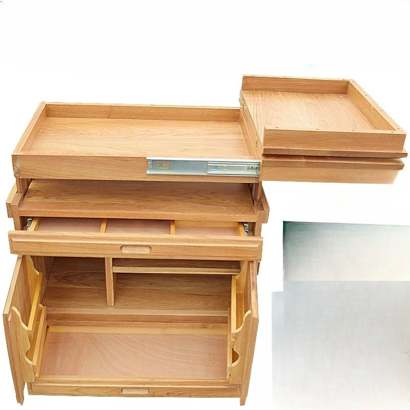 Hickory catalpa wood lifting multi-functional painting cabinet, solid wood, wood oil painting cart, tool cart
Hickory catalpa wood lifting multi-functional painting cabinet, solid wood, wood oil painting cart, tool cart