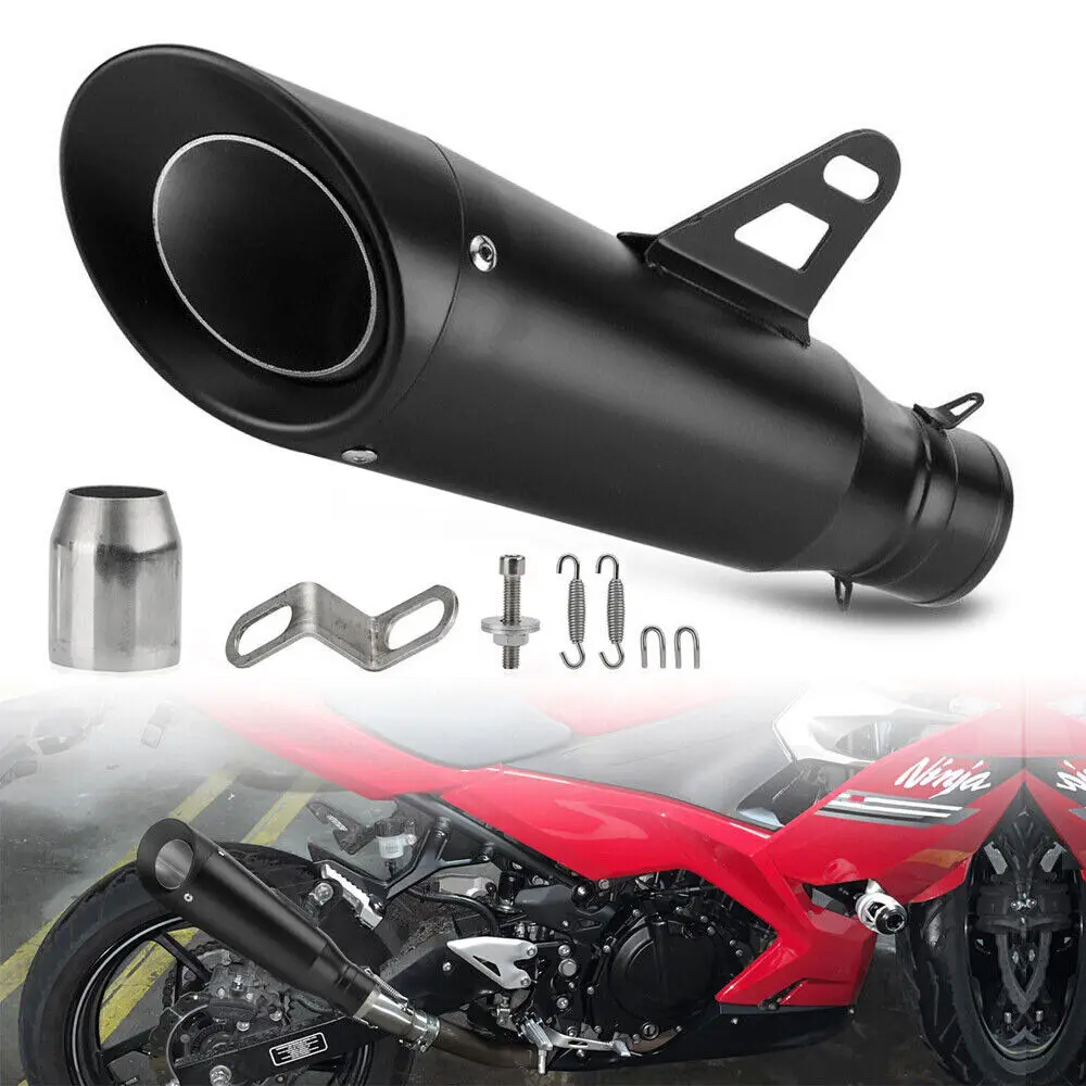 Motorcycle Slip-on Exhaust Pipe with DB Killer Escape Moto Universal 51mm Muffler for Honda Yamaha Suzuki Kawasaki
Motorcycle Slip-on Exhaust Pipe with DB Killer Escape Moto Universal 51mm Muffler for Honda Yamaha Suzuki Kawasaki