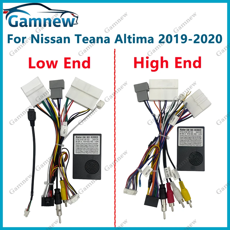 Car 16pin Wiring Harness Adapter Canbus Box Decoder Android Radio Power Cable For Nissan Teana Altima 2019-2020
Car 16pin Wiring Harness Adapter Canbus Box Decoder Android Radio Power Cable For Nissan Teana Altima 2019-2020