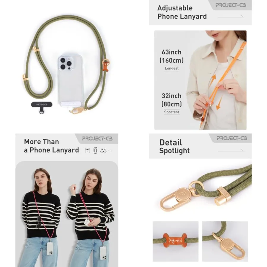 Cell Phone Lanyard 1, Phone Tether Tab 2, Phone Crossbody Strap, Lanyards for Around the Neck, Adjustable Phone Strap
Cell Phone Lanyard 1, Phone Tether Tab 2, Phone Crossbody Strap, Lanyards for Around the Neck, Adjustable Phone Strap