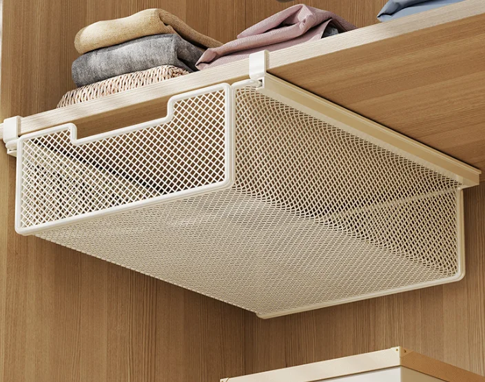 Creative Smooth Sliding Pulling Basket Premium Metal Mesh Closet Hanging Wardrobe Storage Organizer for Clothes Underwear Sock
Creative Smooth Sliding Pulling Basket Premium Metal Mesh Closet Hanging Wardrobe Storage Organizer for Clothes Underwear Sock