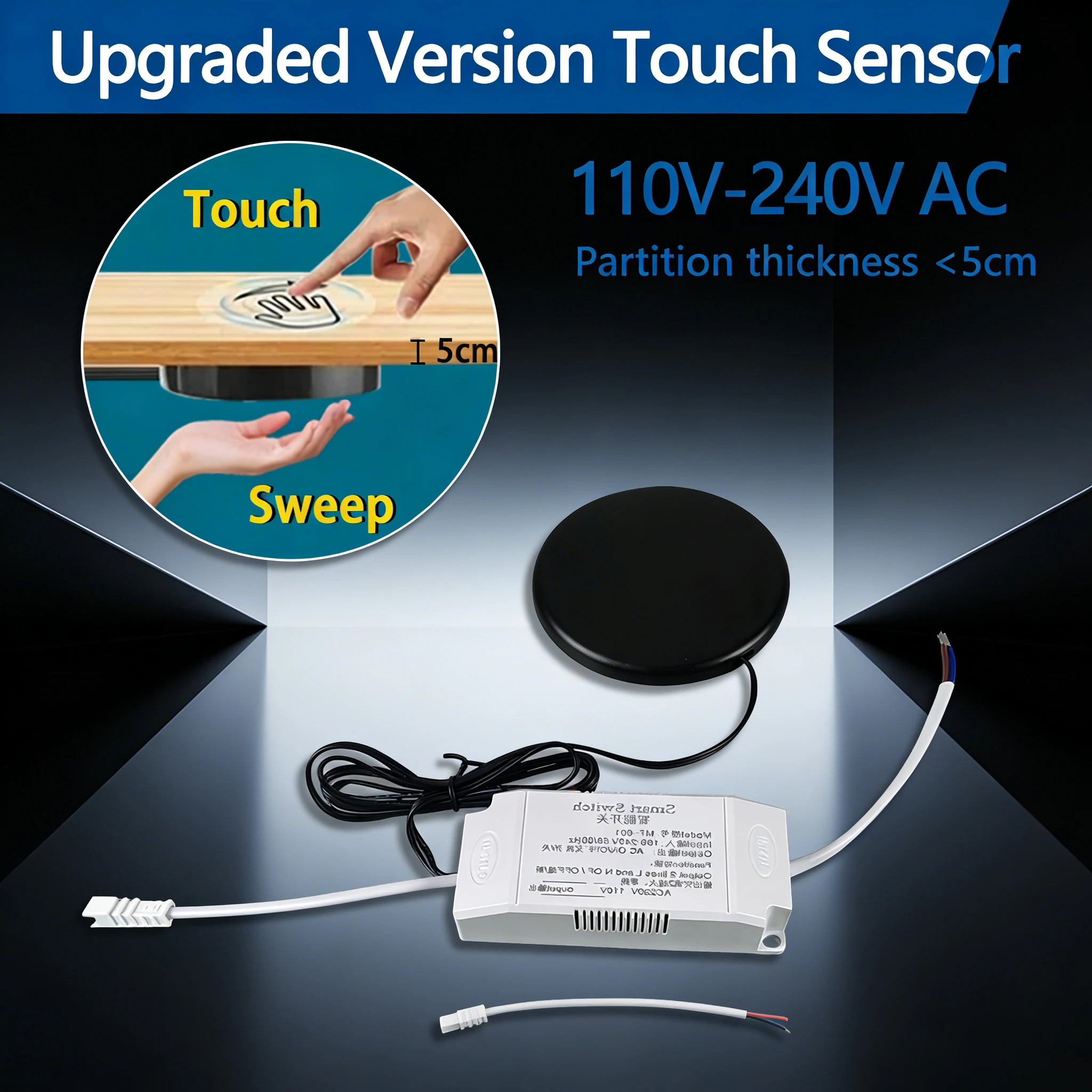 EU/US Plug110V 220V wood panel sensor switch LED touch sensor 110V-220V light control touch switch Glass touch Penetrating 50mm
EU/US Plug110V 220V wood panel sensor switch LED touch sensor 110V-220V light control touch switch Glass touch Penetrating 50mm