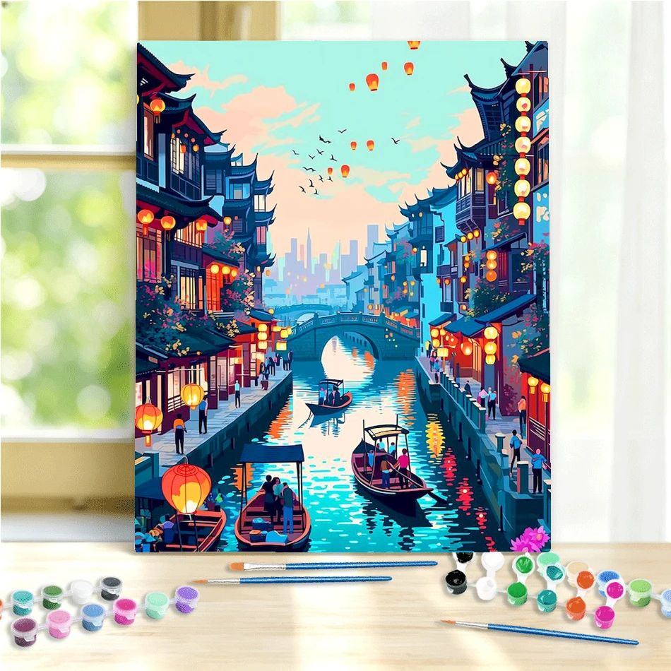 GATYZTORY City Paint By Numbers Original gifts Digital Oil Number Painting Kits Scenery Easy Paint Home Wall Decor Crafts
GATYZTORY City Paint By Numbers Original gifts Digital Oil Number Painting Kits Scenery Easy Paint Home Wall Decor Crafts