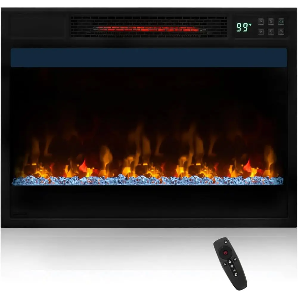23 Infrared Quartz Electric Fireplace Insert, 1500W Heater, Remote, Overheat Protection, 8H Timer, 6 Flame Settings, 5 Brightnes
23 Infrared Quartz Electric Fireplace Insert, 1500W Heater, Remote, Overheat Protection, 8H Timer, 6 Flame Settings, 5 Brightnes