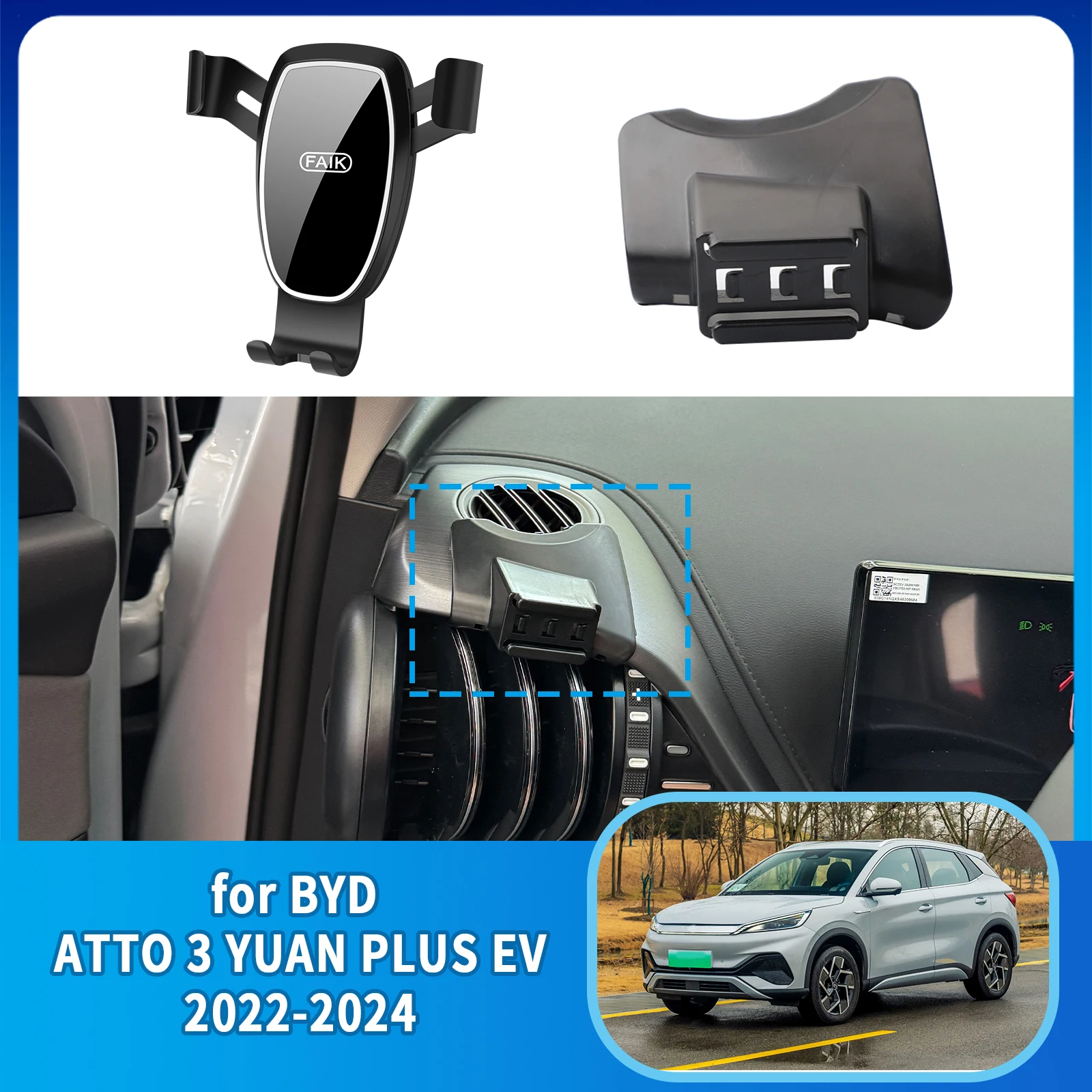 GPS Bracket Navigation Stand Auto Accessories for BYD ATTO 3 YUAN PLUS EV 2022 2023 2024 Car Mobile Phone Holder
GPS Bracket Navigation Stand Auto Accessories for BYD ATTO 3 YUAN PLUS EV 2022 2023 2024 Car Mobile Phone Holder