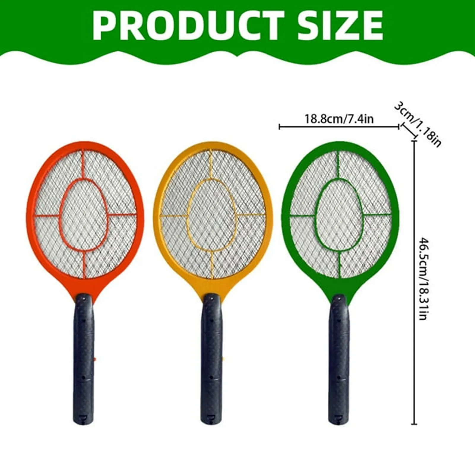 Electric Fly Swatter Outdoor/Indoor For Battery Operated Tennis 2 AA Batteries Not Included Green Mosquitos Killer Pest Control
Electric Fly Swatter Outdoor/Indoor For Battery Operated Tennis 2 AA Batteries Not Included Green Mosquitos Killer Pest Control