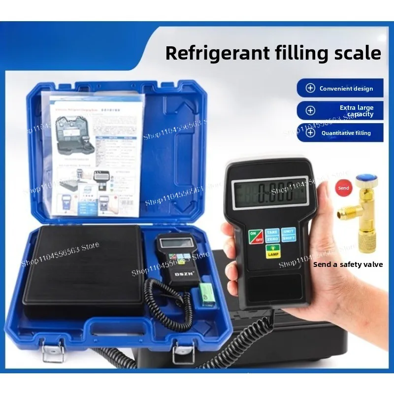 RCS-7040 Refrigerant Filling Electronic Scale High Precision Air Conditioning Fluorinated Refrigerant Scale Load-bearing 100kg
RCS-7040 Refrigerant Filling Electronic Scale High Precision Air Conditioning Fluorinated Refrigerant Scale Load-bearing 100kg