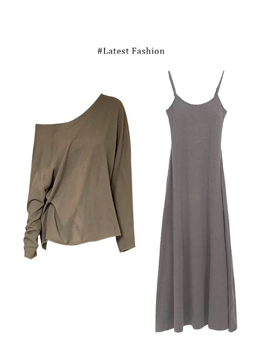 Parkyeon Premium Loose Shoulder Bridesmaid Dresses Women's Inner Wear Long Sleeve Casual Style Fashion Set Polyester Fiber
Parkyeon Premium Loose Shoulder Bridesmaid Dresses Women's Inner Wear Long Sleeve Casual Style Fashion Set Polyester Fiber