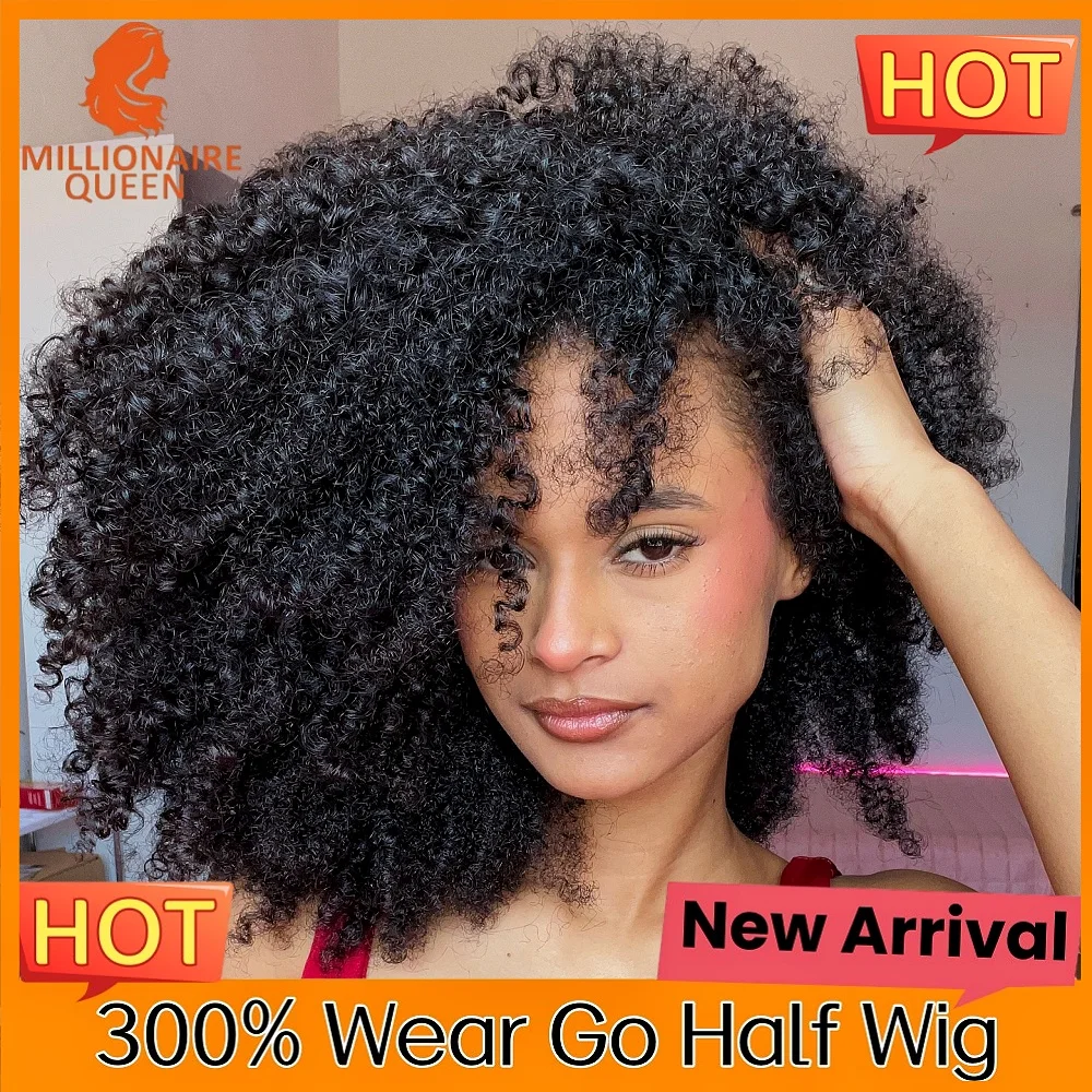 15A 300% Burmese Pixie Curly Half Wig Double Drawn Headband Wig Natural Human Hair Glueless Wigs Clip In Kinky Curly Wig On Sale
15A 300% Burmese Pixie Curly Half Wig Double Drawn Headband Wig Natural Human Hair Glueless Wigs Clip In Kinky Curly Wig On Sale