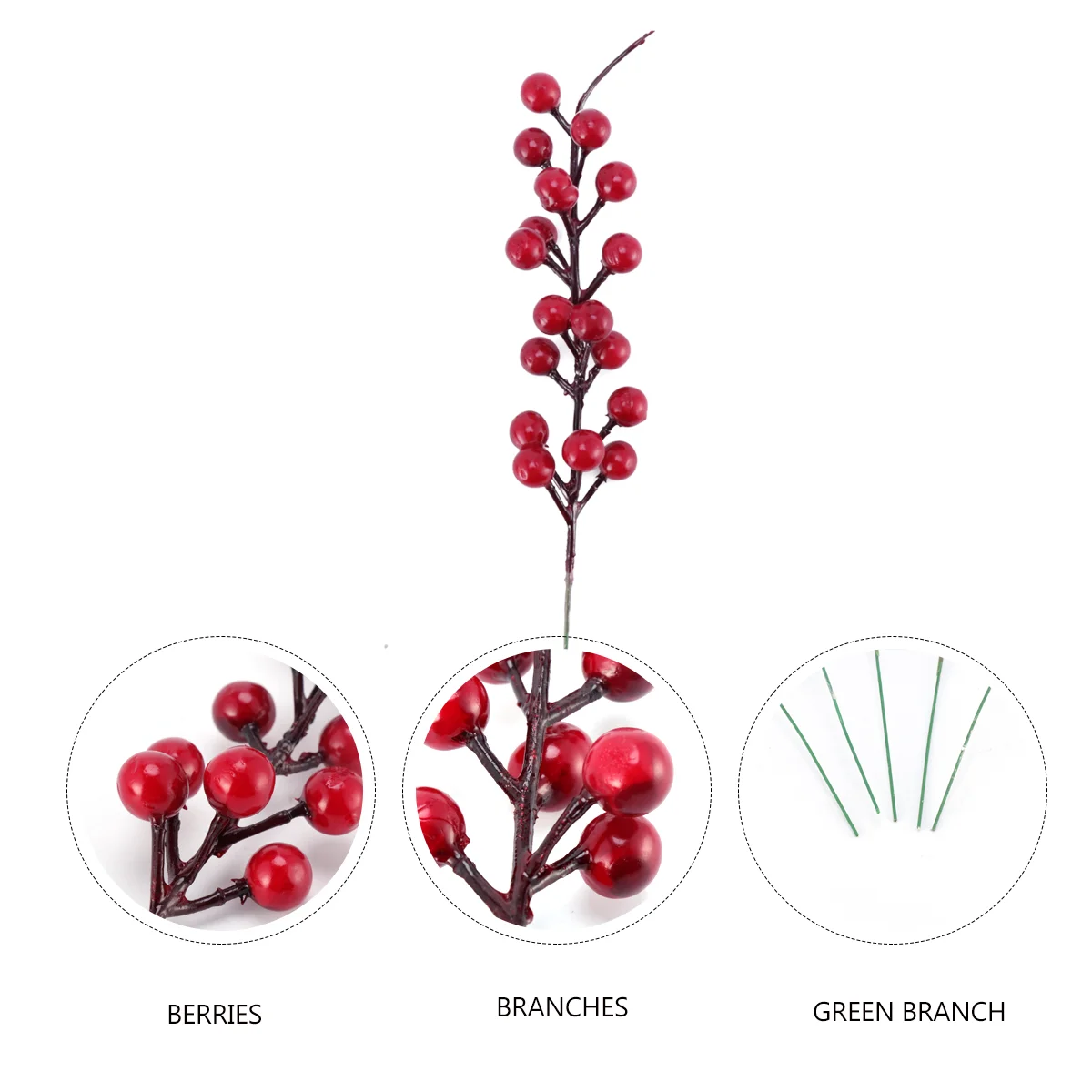 10 Pcs Artificial Red Berry Christmas Decorations Plastic Simulated Fruit Branches Home Party Xmas Accessories
10 Pcs Artificial Red Berry Christmas Decorations Plastic Simulated Fruit Branches Home Party Xmas Accessories