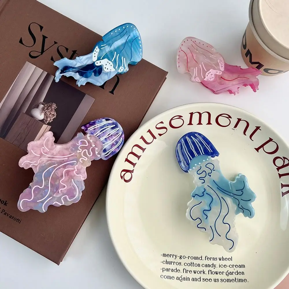 Sweet Animal Jellyfish Hair Claw Cartoon Korean Style Hair Grab Clip Acetic Acid Colorful Large Shark Clip Girls
Sweet Animal Jellyfish Hair Claw Cartoon Korean Style Hair Grab Clip Acetic Acid Colorful Large Shark Clip Girls