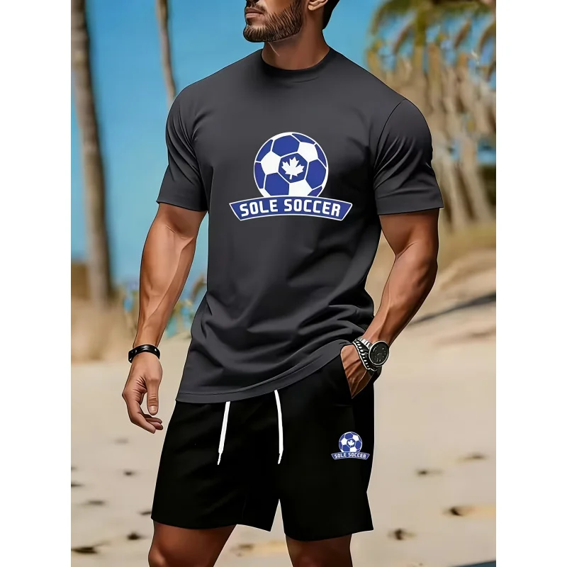 Maple Leaf Football Theme Leisure Sport Set, Football Sporty Two-Piece Set, Football Theme Men's Sportswear
Maple Leaf Football Theme Leisure Sport Set, Football Sporty Two-Piece Set, Football Theme Men's Sportswear