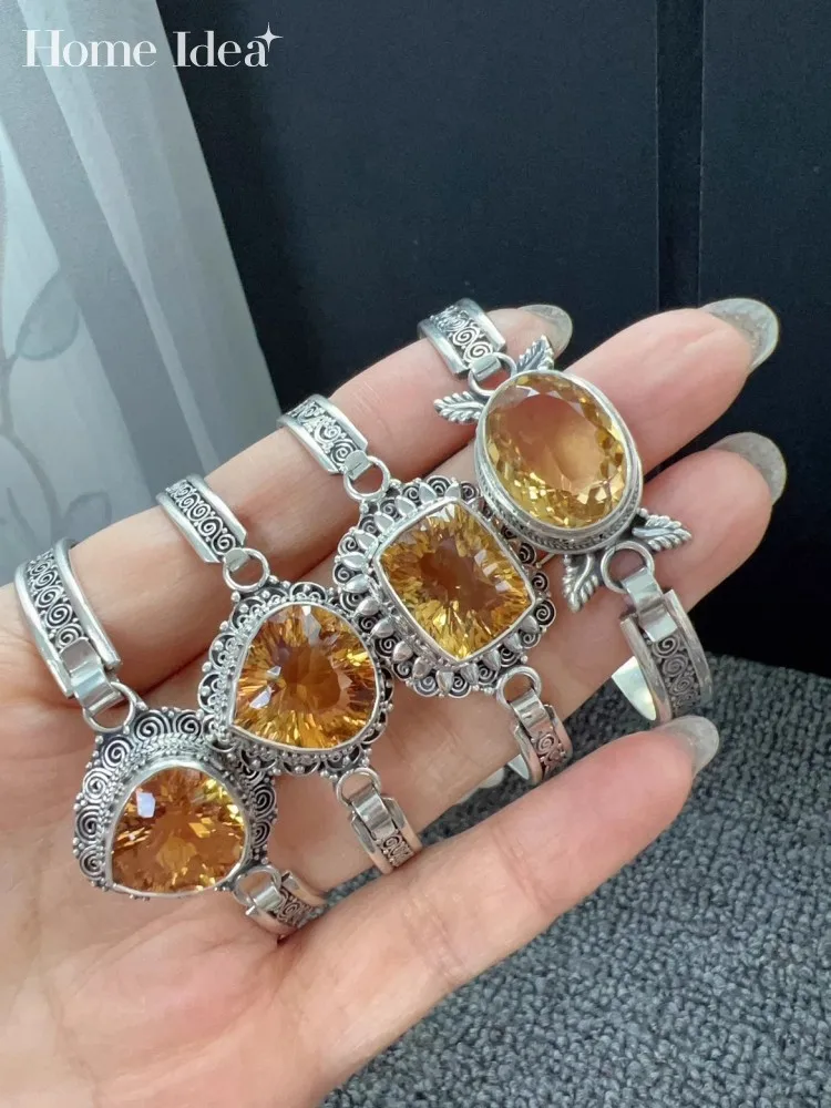 Vintage Carving 925 Silver Bracelet Women Fashion Natural Crystal Bracelet Fashion Fine Jewelry
Vintage Carving 925 Silver Bracelet Women Fashion Natural Crystal Bracelet Fashion Fine Jewelry