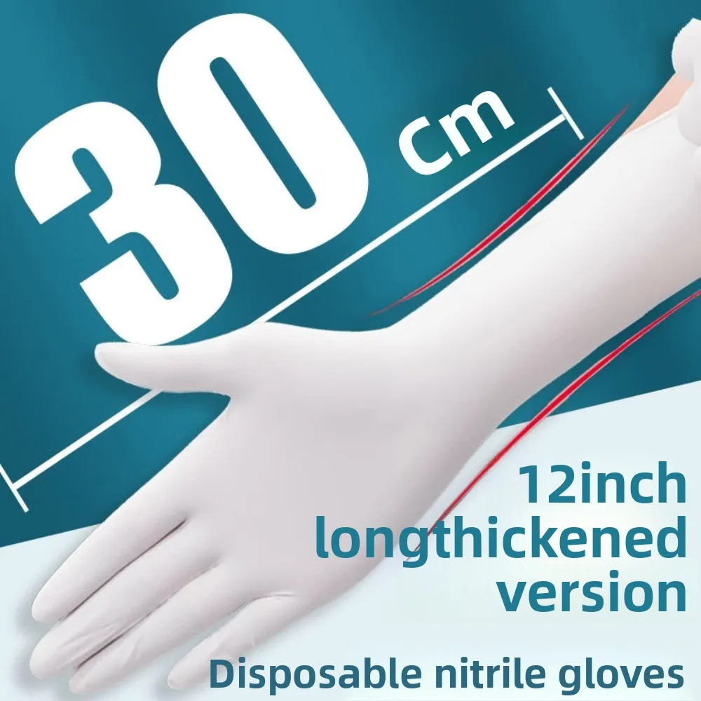 Extended disposable latex gloves thickened high elastic kitchen dishwashing housework food grade Nitrile rubber waterproof oil
Extended disposable latex gloves thickened high elastic kitchen dishwashing housework food grade Nitrile rubber waterproof oil